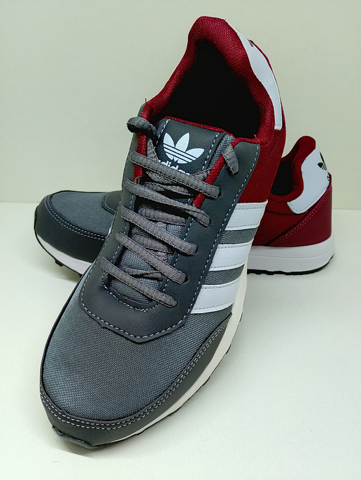 Tênis Adidas Neo Grená e Cinza